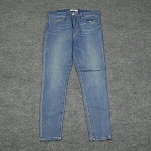 Unpublished Jeans Womens 31 Blue High Rise Skinny Medium Wash Stretch Casual